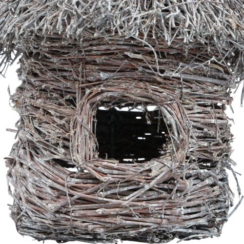 Floristik24 Casa para pájaros decorativa casa en el árbol decorativa de metal y madera Ø17cm H26cm