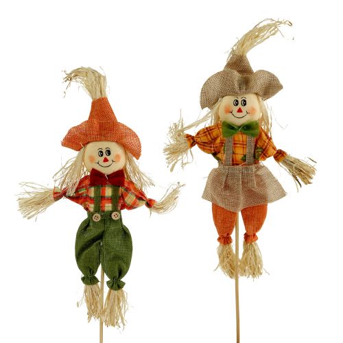 Espantapájaros decorativos en palo 38cm 8pcs