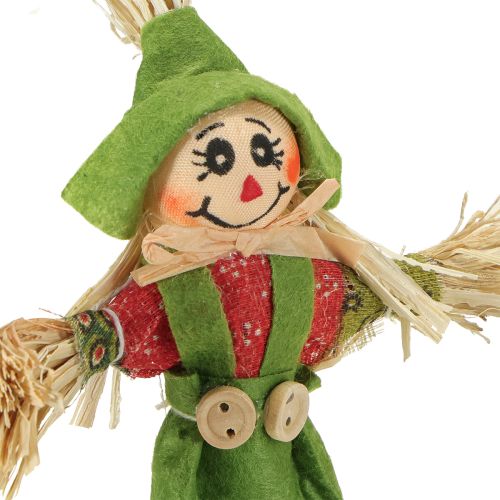 Artículo Estacas de flores de espantapájaros verde naranja H16cm 16 piezas