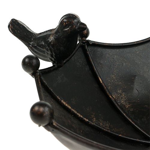 Floristik24 Comedero pájaros paraguas marrón oscuro 41cm