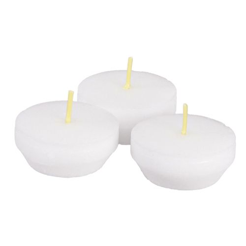 Floristik24 Luces de repuesto para velas votivas de sacrificio en color blanco, 10 unidades