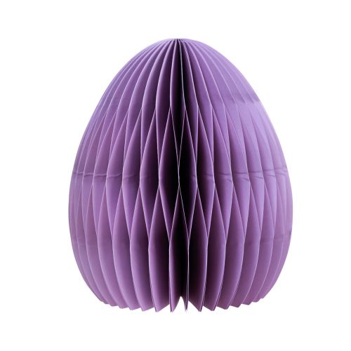 Artículo Huevos de panal de papel de Pascua de pie verde amarillo violeta 20cm 3ud