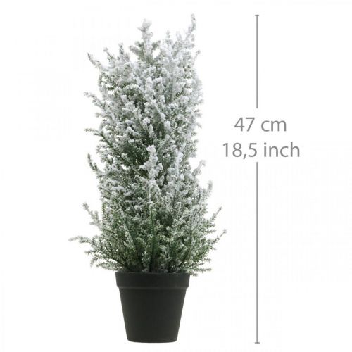 Artículo Enebro artificial en maceta planta artificial nevada H47cm