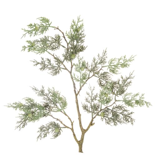 Rama artificial de enebro, rama decorativa artificial para jarrones, 86 cm.