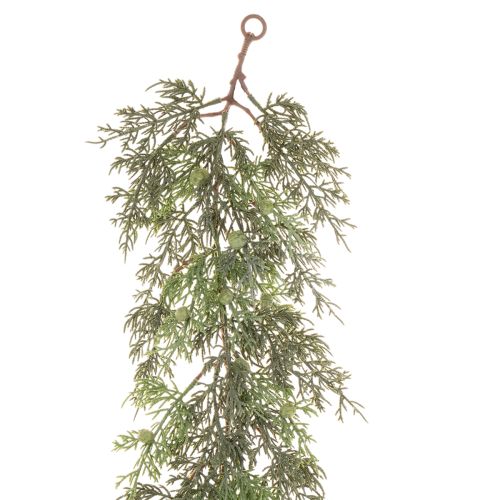 Guirnalda artificial de enebro, decoración navideña para mesa o ventana, 185 cm.