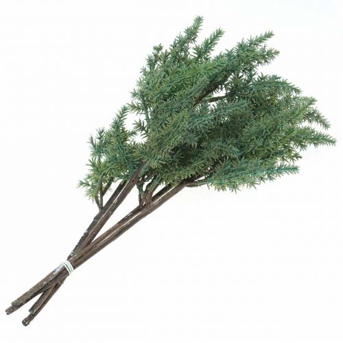 Floristik24 Rama de enebro verde artificial 36cm 4pcs