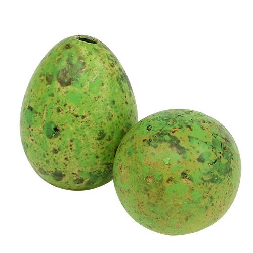 Artículo Huevo de codorniz 3cm verde 50ud