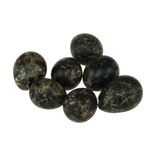 Artículo Decoración de huevos de codorniz negro vacío 3cm decoración de primavera decoración natural 50 piezas