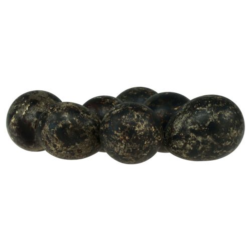 Artículo Decoración de huevos de codorniz negro vacío 3cm decoración de primavera decoración natural 50 piezas