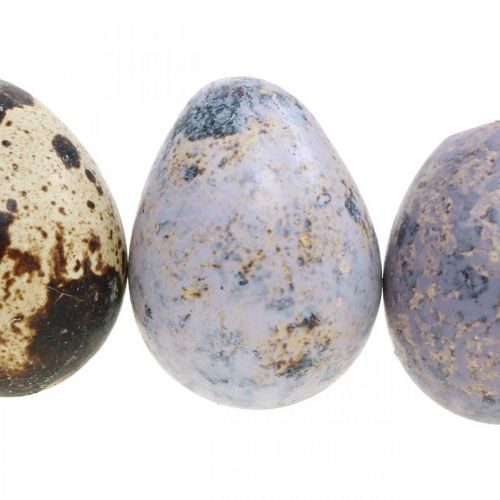 Artículo Mezcla de huevos de codorniz púrpura, violeta, naturaleza huevos vacíos como decoración 3cm 65p
