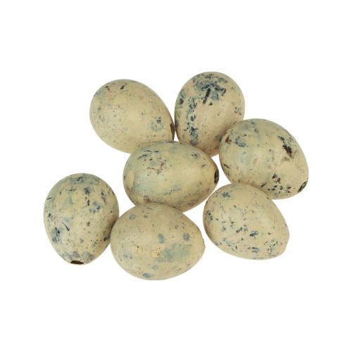 Floristik24 Huevos de codorniz decoración huevos de Pascua soplados crema 3cm 50uds