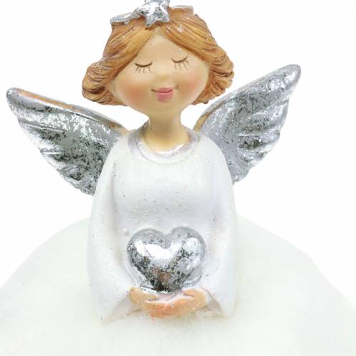 Floristik24 Decoración navideña ángel asintiendo figura ángel de la guarda H18cm