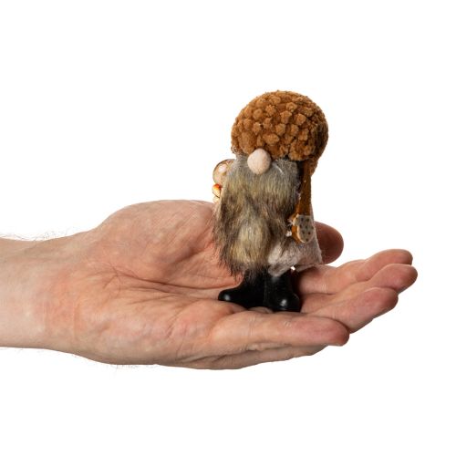 Figura de gnomo con barba y sombrero puntiagudo, 10 cm, 3 piezas | Floristik24.es