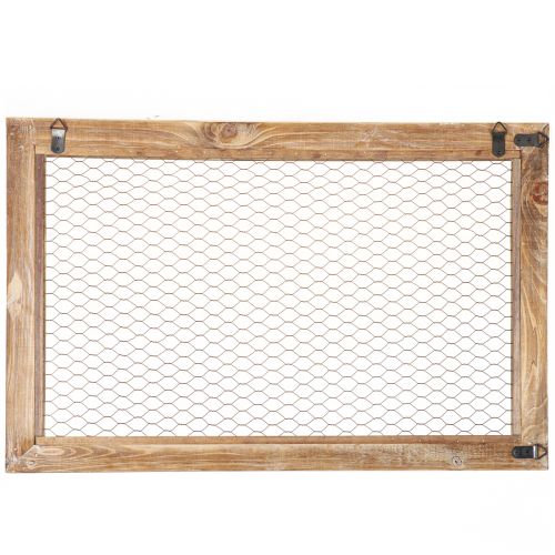 Artículo Decoración de pared Madera Metal Decoración rústica Marrón 40x60cm