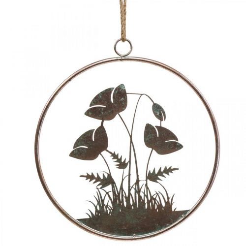 Decoración de pared flores decoración de metal para colgar rosa Ø30.5cm