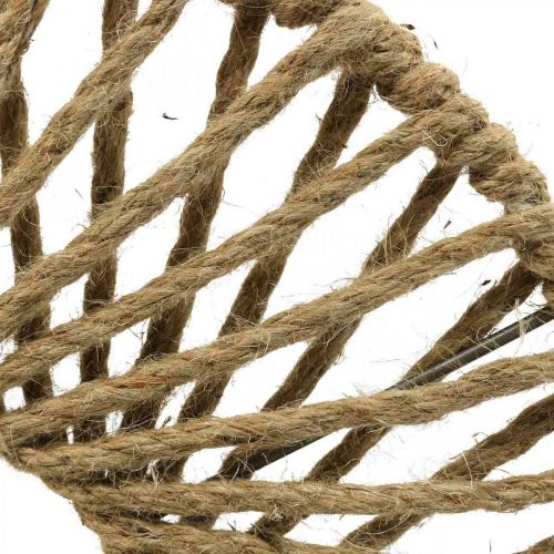 Floristik24 Decoración de pared estilo Boho, cinta decorativa de yute Ø38cm