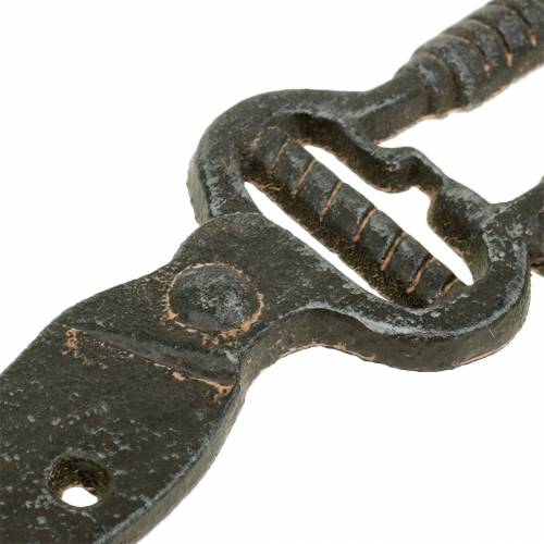 Floristik24 Tijeras de podar con gancho marrón oscuro 25cm x 15cm