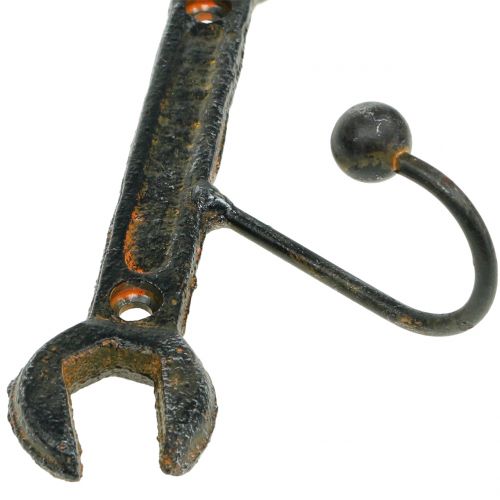Floristik24 Herramienta de gancho de pared Marrón oscuro 14cm 2pcs