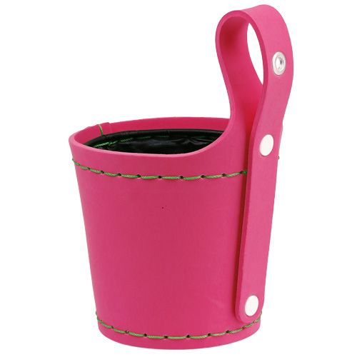 Perchero maceta rosa Ø14cm H15cm, 1 pieza