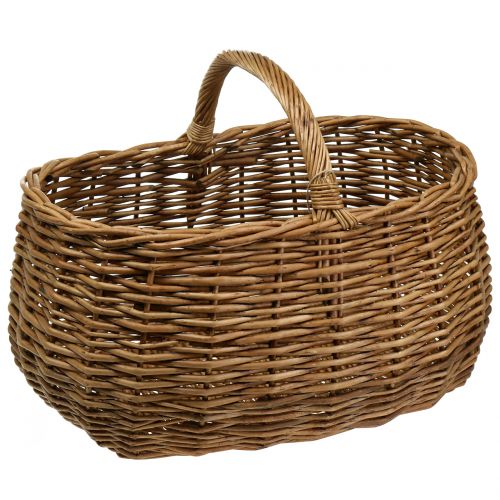 Floristik24 Cesta de mimbre ovalada 48cm x 34cm H25cm
