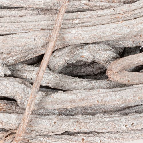 Corona decorativa de mimbre, corona hecha de ramas blanqueadas, 40 cm | Floristik24.es