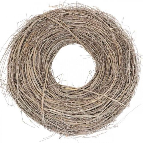 Floristik24 Corona de sauce blanco corona decorativa corona mesa nido corona Ø42cm