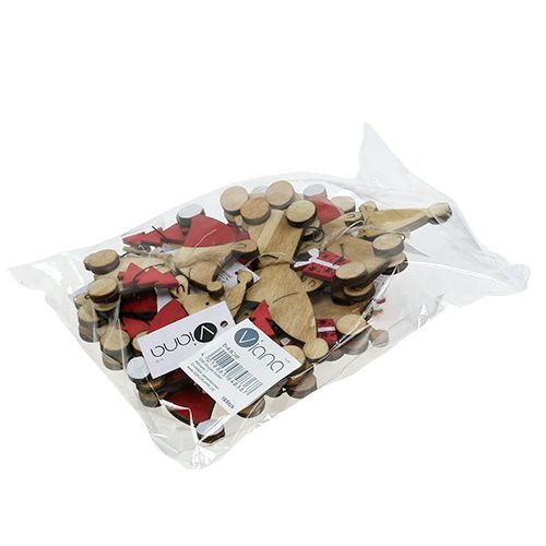 Floristik24 Adorno navideño ratoncito 9cm natural 16uds