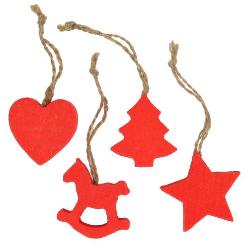 Artículo Colgante navideño mix rojo 34 piezas