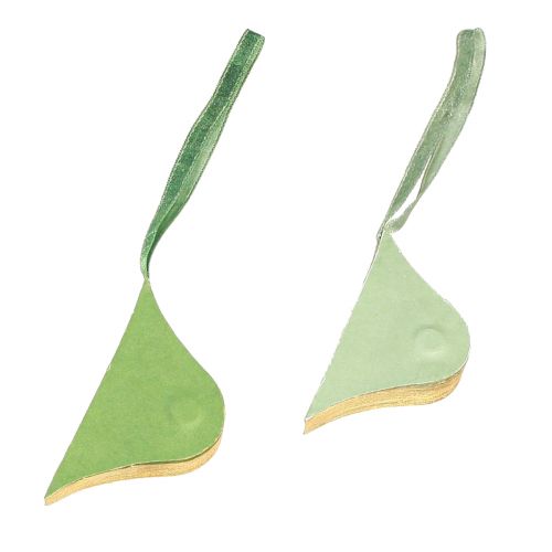Artículo Colgante navideño decoración de papel oro verde Ø8cm 4 piezas