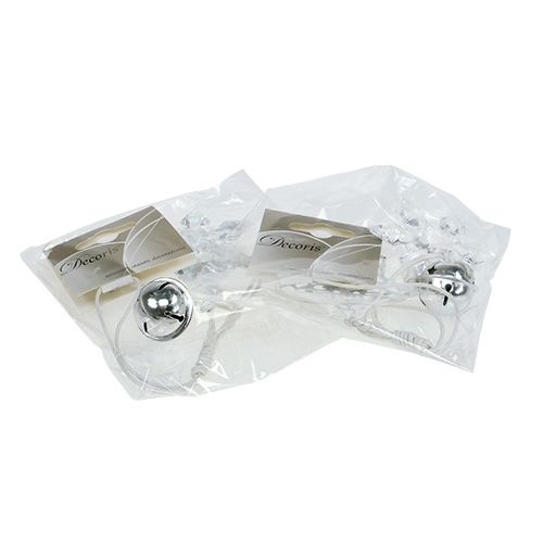 Floristik24 Colgante estrella de navidad, árbol de navidad blanco 25cm 2pcs