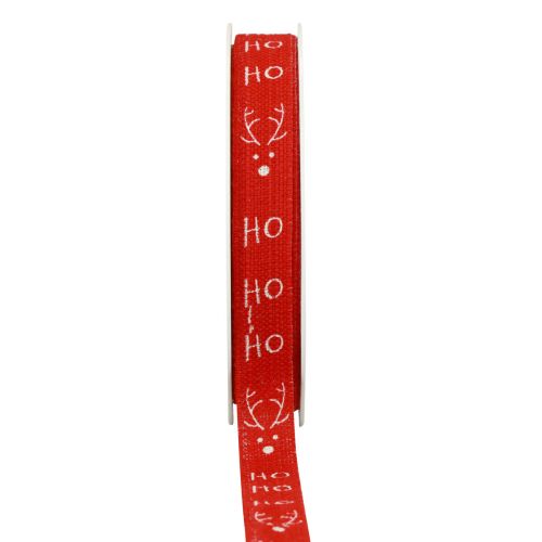 Cinta de regalo Navidad Cinta navideña Hohoho Rojo 15mm 20m