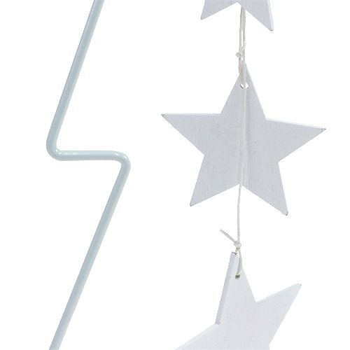 Floristik24 Árbol de Navidad de metal blanco H53.5cm