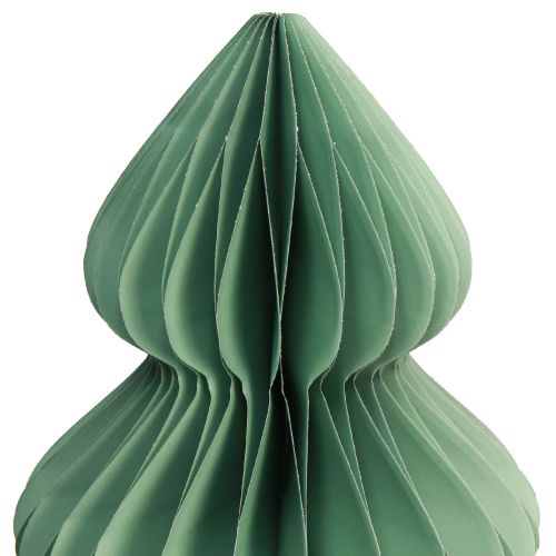 Artículo Árbol de Navidad decoración de mesa de papel menta brillo Ø48cm H60cm