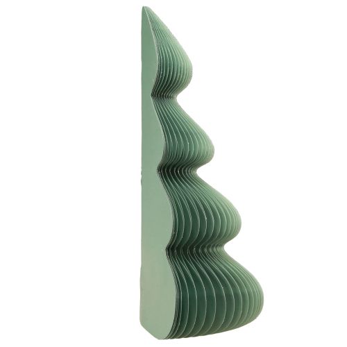 Artículo Árbol de Navidad decoración de mesa de papel menta brillo Ø48cm H60cm