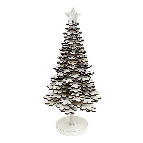 Floristik24 Árbol de navidad copos de nieve blanco 25cm