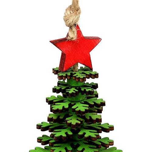 Artículo Árbol de Navidad para colgar verde 14cm