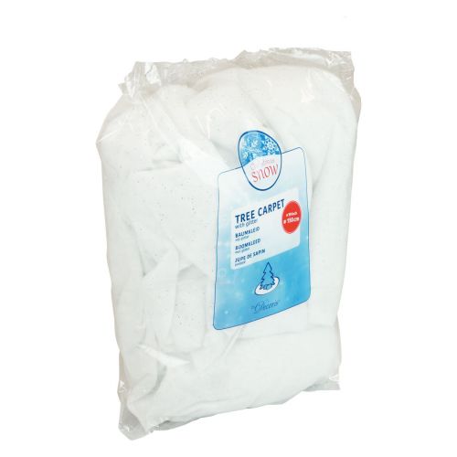 Artículo Funda para árbol de Navidad Funda para árbol de Navidad brillo blanco Ø150cm