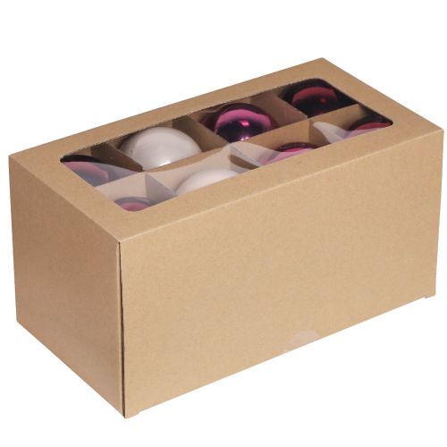 Artículo Bolas de árbol de Navidad de cristal Berry Mix Ø7,5cm 12 piezas