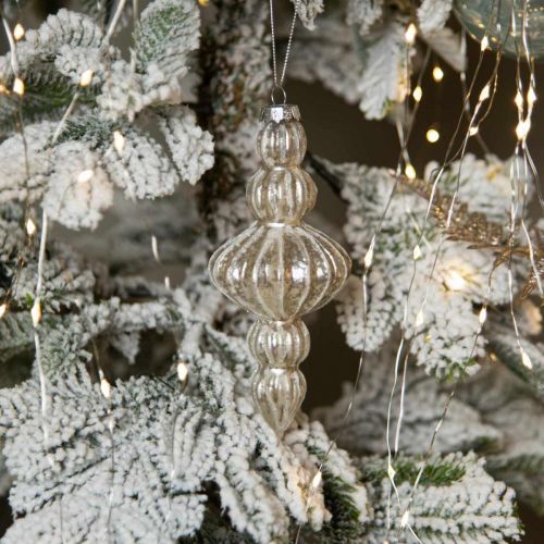 Floristik24 Decoraciones para árboles de Navidad decoraciones para árboles de Navidad de vidrio vintage 15 cm 3 piezas