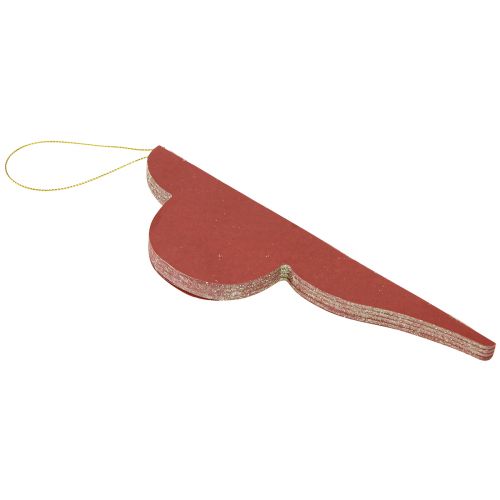 Artículo Adornos para árboles de Navidad de papel Burdeos 20cm 2ud