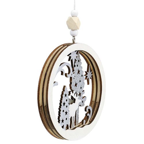 Floristik24 Decoración navideña para colgar Ø9.8cm 4pcs