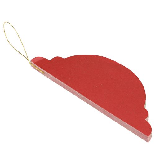Artículo Papel decorativo navideño Adornos para árboles de Navidad Burdeos Al. 20 cm