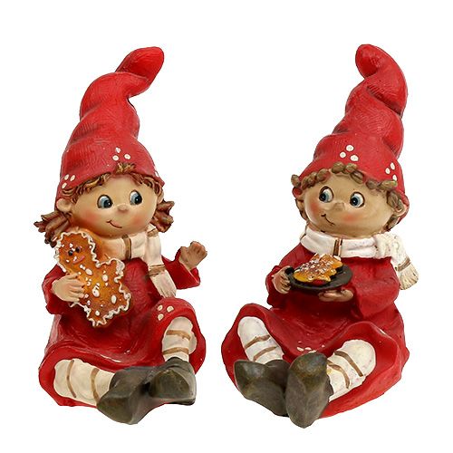 Floristik24 Figura navideña infantil 11cm rojo 2pcs
