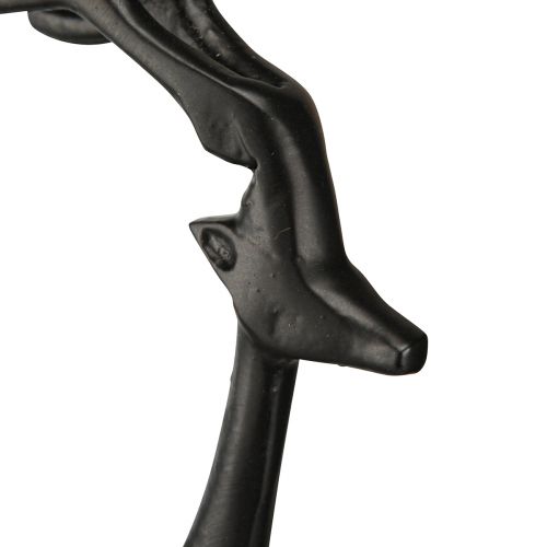 Floristik24 Figura navideña reno decoración metal negro 17×8×38,5cm