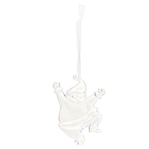 Artículo Figuras navideñas decoración de invierno para colgar transparente H10cm 3 piezas