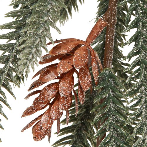 Artículo Guirnalda navideña conos de guirnalda de abeto Frost 180cm