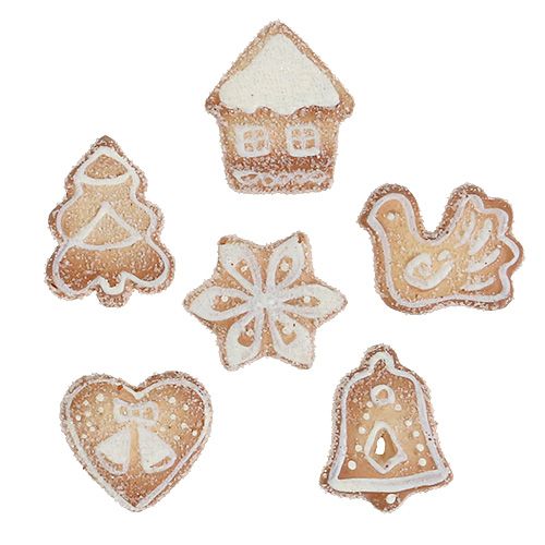 Bizcocho navideño blanco 3cm - 3,5cm 24pcs