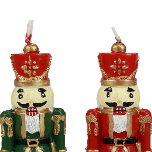 Floristik24 Vela navideña figura cascanueces decoración de mesa Navidad 18cm 1ud