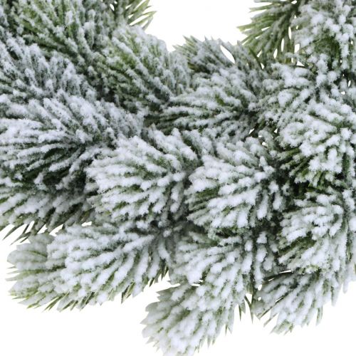 Floristik24 Corona navideña ramas de abeto Corona de abeto nevada artificialmente Ø28cm