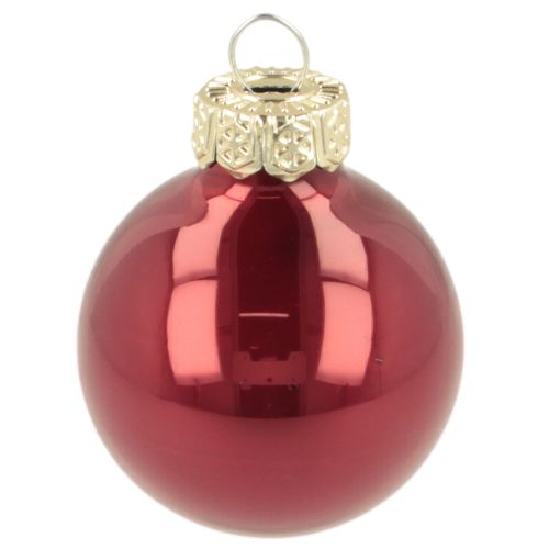 Adornos navideños de cristal, brillantes, 3 cm, 22 unidades | Floristik24.es